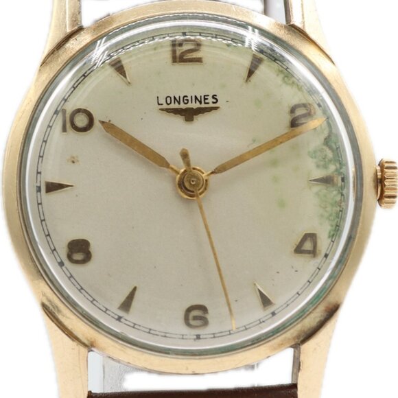 Vintage 32mm Longines Men's Mechanical Wristwatch 23ZS Swiss 10k